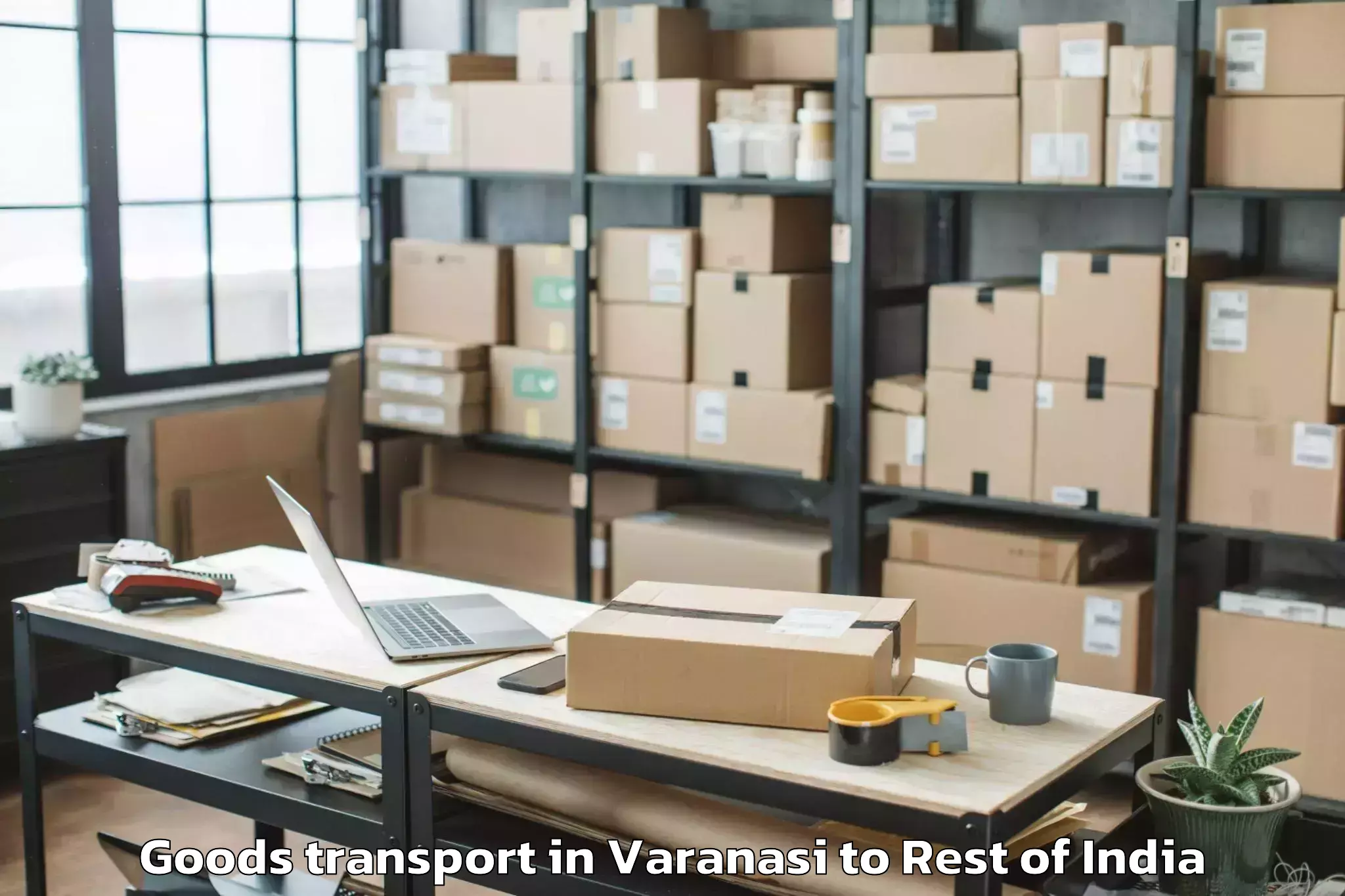 Book Your Varanasi to Hiranagar Goods Transport Today